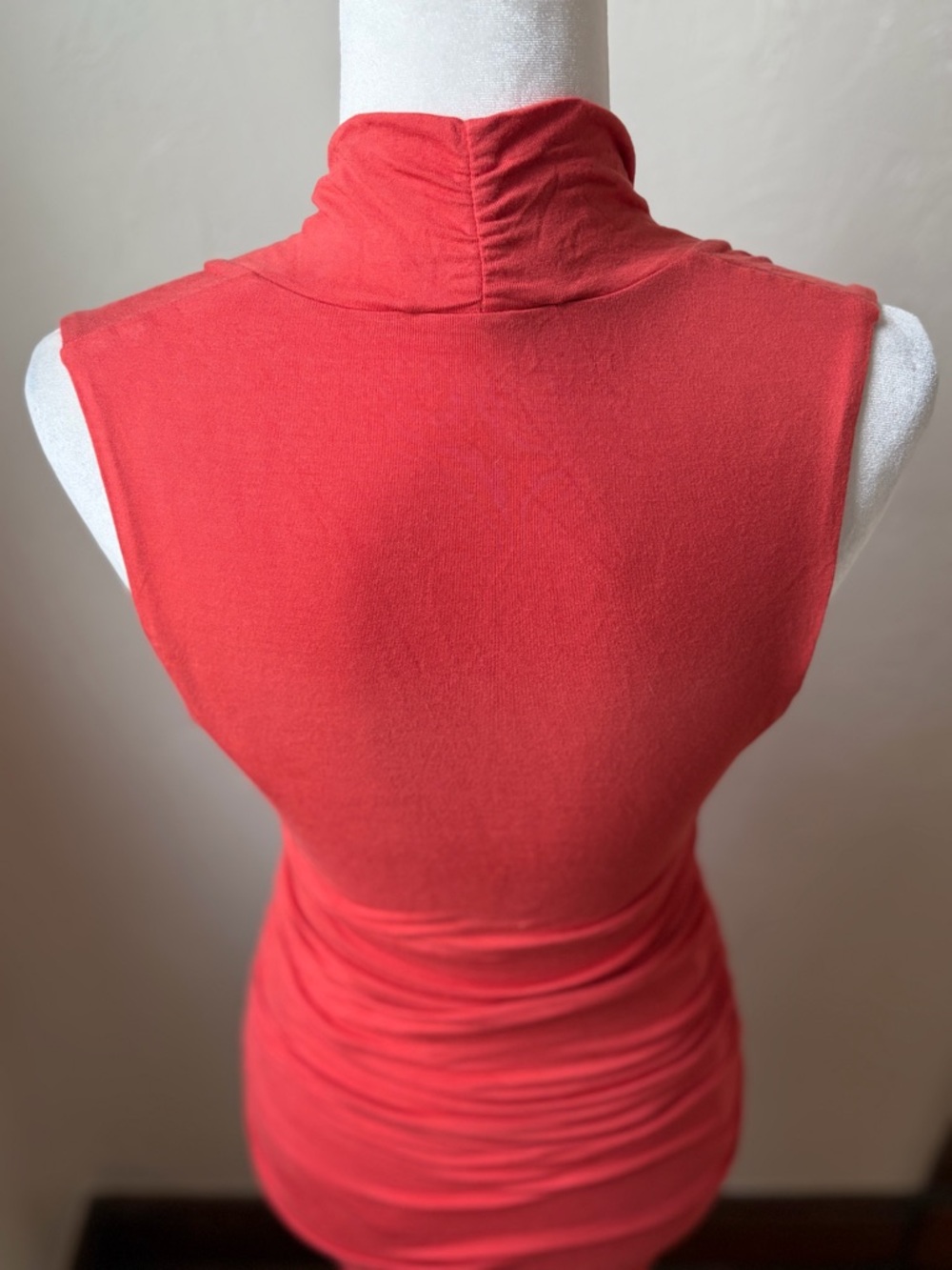 Moulinette Soeurs By Anthropologie Ruched Midi Dress Salmon XS Sleeveless - Picture 7 of 9